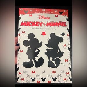 Disney, art of coloring Minnie and Mickey adult coloring